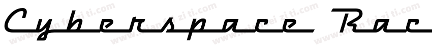 Cyberspace Raceway B字体转换